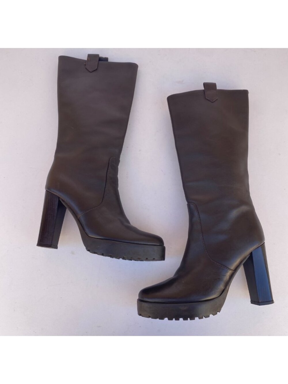 Castaner Spain Tall Boots w Heel Shoes Brown